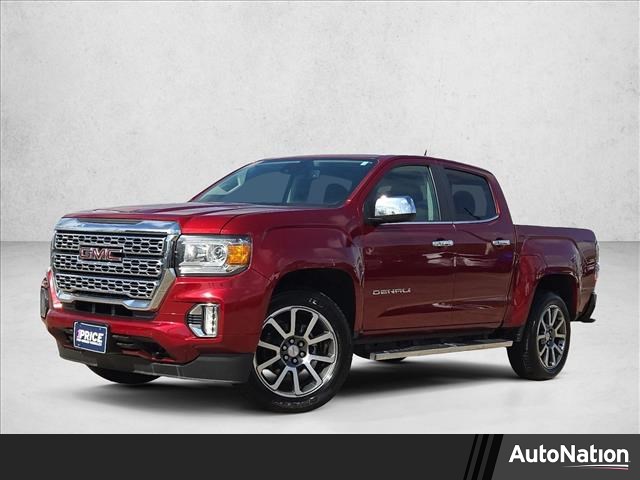 Cayenne Red Tintcoat 2021 GMC Canyon Denali Crew Cab 4WD Pickup Truck Four-Wheel Drive 8-Speed Automatic