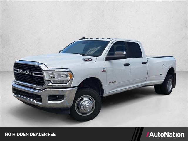 Bright White Clearcoat 2022 RAM 3500 Lone Star Crew Cab LB DRW 4WD Pickup Truck Four-Wheel Drive 6-Speed Automatic