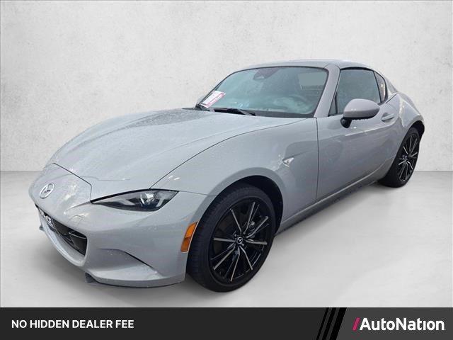 Aero Gray Metallic 2025 Mazda MX-5 Miata RF Grand Touring RWD Convertible Rear-Wheel Drive Automatic