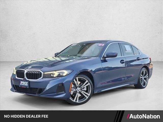 Phytonic Blue Metallic 2024 BMW 3 Series Sedan Rear-Wheel Drive Automatic