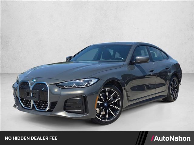 Gray (Individual Dravit Grey Metallic) 2023 BMW i4 Sedan Rear-Wheel Drive Automatic