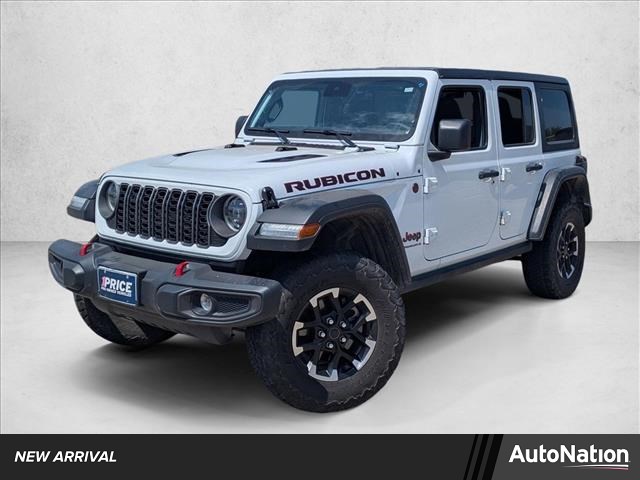 Bright White Clearcoat 2025 Jeep Wrangler Rubicon 4-Door 4WD SUV / Crossover Four-Wheel Drive 6-Speed Manual