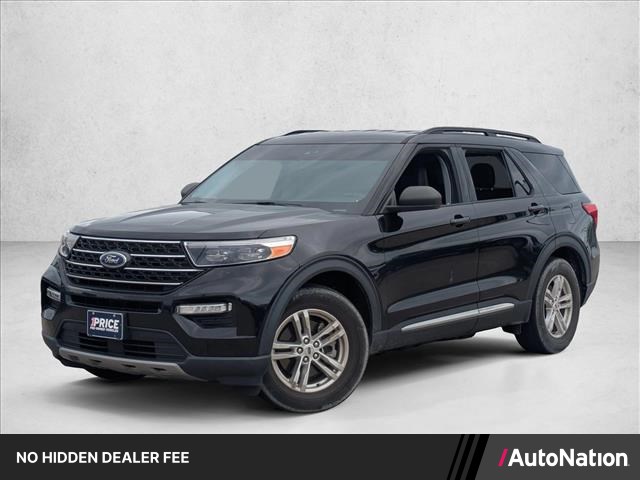 Agate Black Metallic 2023 Ford Explorer SUV / Crossover Rear-Wheel Drive Automatic