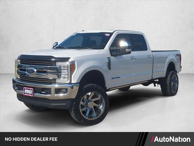 White Platinum Metallic Tri-Coat 2018 Ford F-350 Super Duty Pickup Truck Four-Wheel Drive 6-Speed Automatic