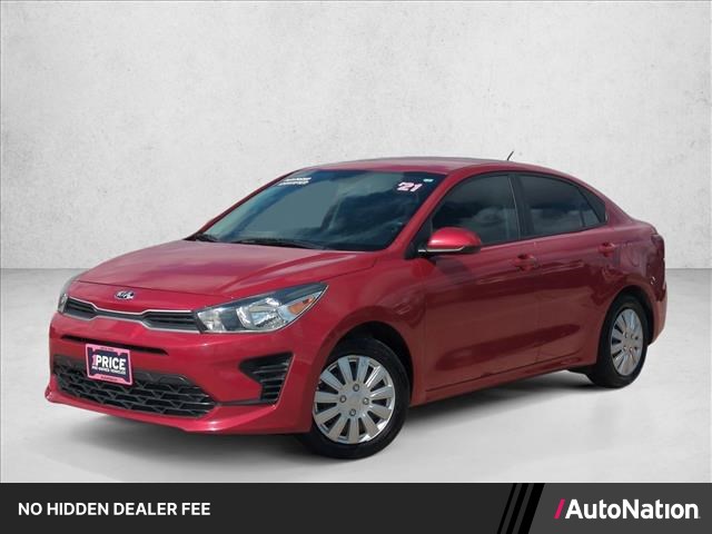 Currant Red 2021 Kia Rio Sedan Front-Wheel Drive Automatic