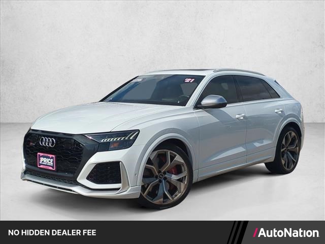 Glacier White Metallic 2021 Audi RS Q8 SUV / Crossover All-Wheel Drive Automatic