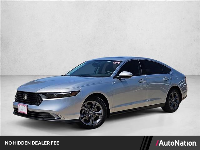 Silver 2024 Honda Accord Sedan Front-Wheel Drive Continuously Variable Transmission