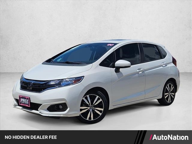 Platinum White Pearl 2020 Honda Fit Hatchback Front-Wheel Drive Continuously Variable Transmission