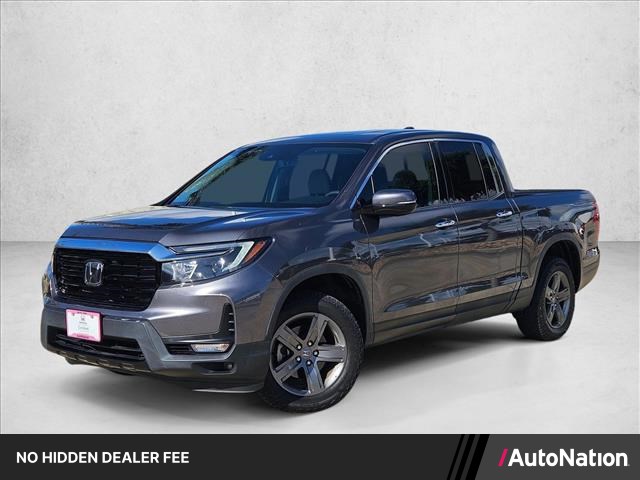Gray (Modern Steel Metallic) 2023 Honda Ridgeline RTL-E AWD Pickup Truck All-Wheel Drive Automatic