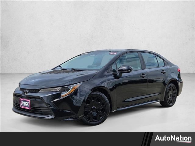 Black 2025 Toyota Corolla LE FWD Sedan Front-Wheel Drive Automatic
