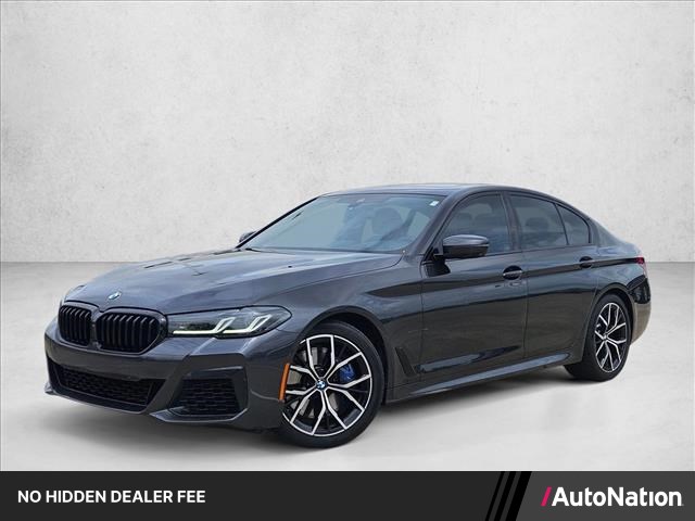 Gray (Dark Graphite Metallic) 2021 BMW 5 Series 540i RWD Sedan Rear-Wheel Drive Automatic