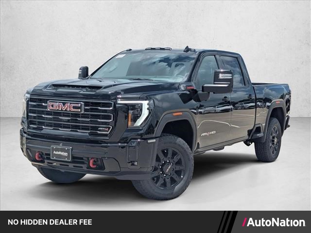 Onyx Black 2026 GMC Sierra 2500HD AT4 Crew Cab 4WD Pickup Truck Four-Wheel Drive Automatic