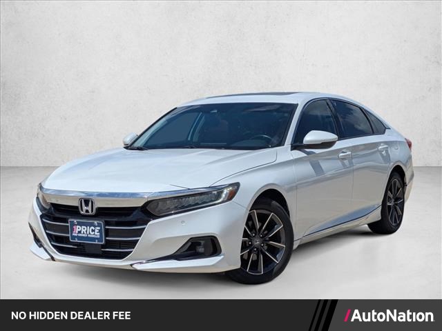 White 2021 Honda Accord Sedan Front-Wheel Drive Automatic