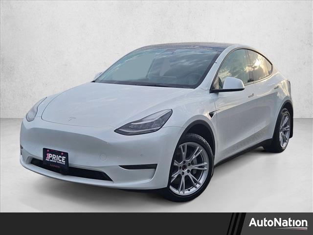 Pearl White Multi-Coat 2022 Tesla Model Y Long Range AWD SUV / Crossover All-Wheel Drive Automatic