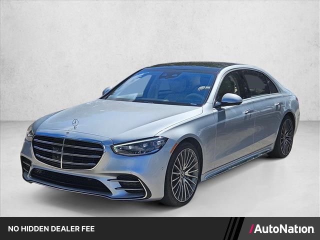 Cirrus Silver 2023 Mercedes-Benz S-Class Sedan All-Wheel Drive Automatic