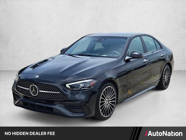 Black 2023 Mercedes-Benz C-Class Sedan Rear-Wheel Drive Automatic