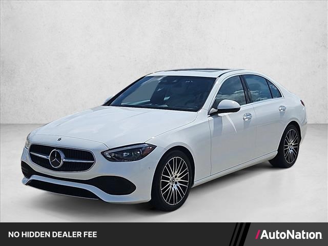 Polar White 2023 Mercedes-Benz C-Class Sedan All-Wheel Drive Automatic