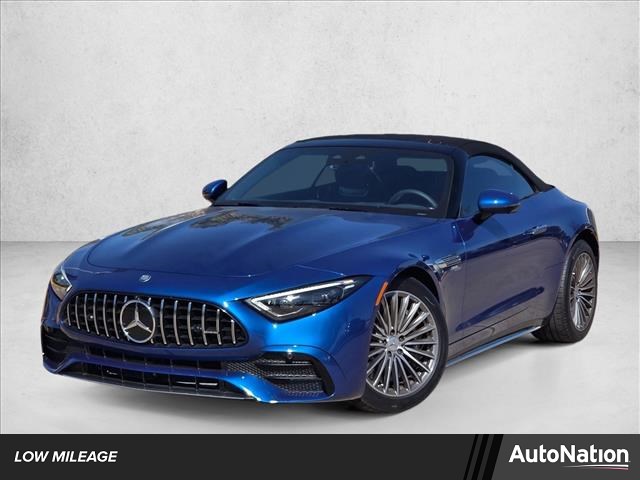 Starling Blue Metallic 2025 Mercedes-Benz SL-Class AMG SL 43 RWD Convertible Rear-Wheel Drive Automatic