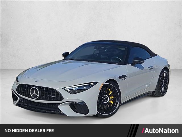 Gray (Manufaktur Alpine Grey) 2023 Mercedes-Benz SL-Class Convertible All-Wheel Drive Automatic