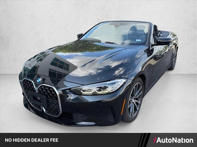 Black Sapphire Metallic 2024 BMW 4 Series Convertible Rear-Wheel Drive Automatic