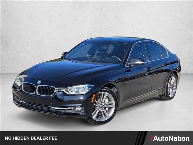 Jet Black 2017 BMW 3 Series Sedan Rear-Wheel Drive 8-Speed Automatic