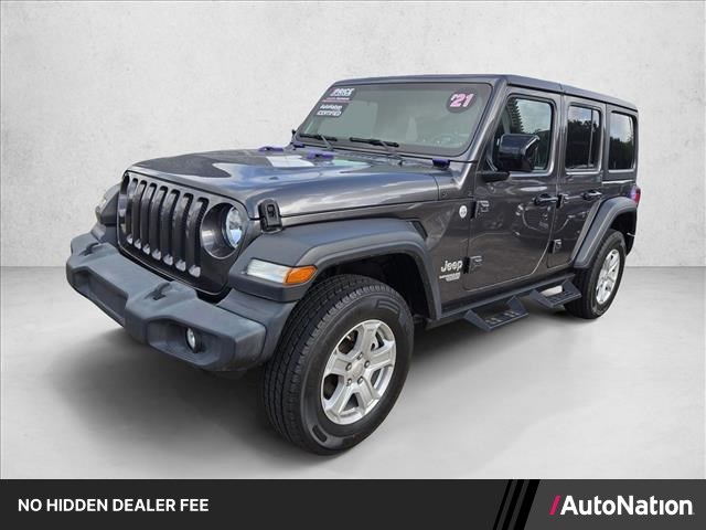 Gray (Granite Crystal Metallic Clearcoat) 2021 Jeep Wrangler SUV / Crossover Four-Wheel Drive 8-Speed Automatic