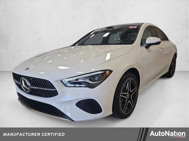 Polar White 2026 Mercedes-Benz CLA 250 4MATIC Coupe All-Wheel Drive Automatic