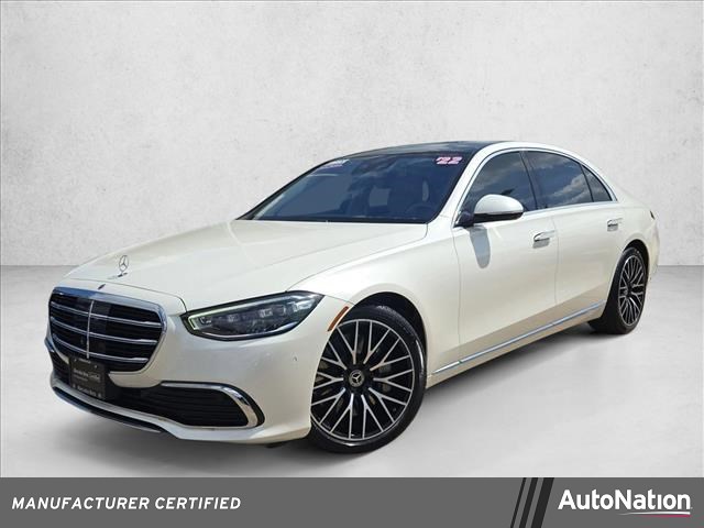 Manufaktur Diamond White 2022 Mercedes-Benz S-Class S 580 4MATIC AWD Sedan All-Wheel Drive Automatic
