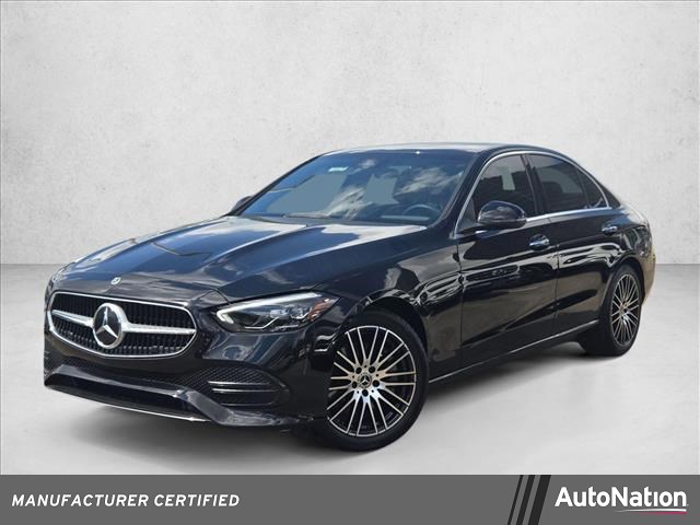 Black 2023 Mercedes-Benz C-Class C 300 RWD Sedan Rear-Wheel Drive Automatic