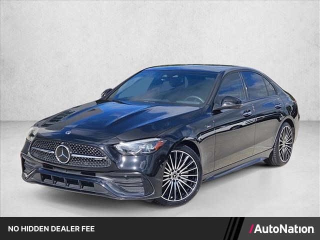 Black 2023 Mercedes-Benz C-Class Sedan Rear-Wheel Drive Automatic