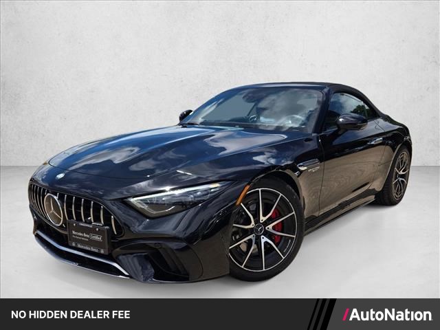 Obsidian Black Metallic 2026 Mercedes-Benz SL-Class AMG SL 55 4MATIC Convertible All-Wheel Drive Automatic