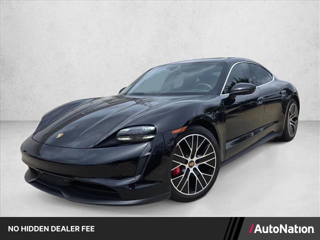 Black 2020 Porsche Taycan Sedan All-Wheel Drive Automatic