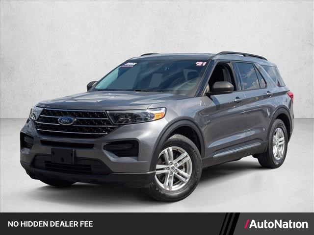 Carbonized Gray Metallic 2021 Ford Explorer SUV / Crossover Rear-Wheel Drive Automatic
