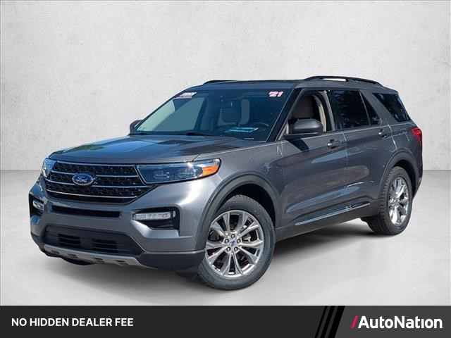 Carbonized Gray Metallic 2021 Ford Explorer XLT RWD SUV / Crossover Rear-Wheel Drive Automatic
