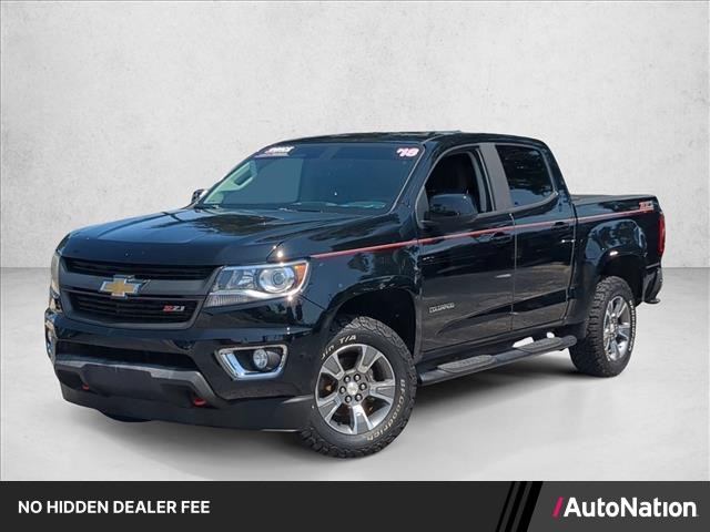 Black 2018 Chevrolet Colorado Pickup Truck Four-Wheel Drive 8-Speed Automatic