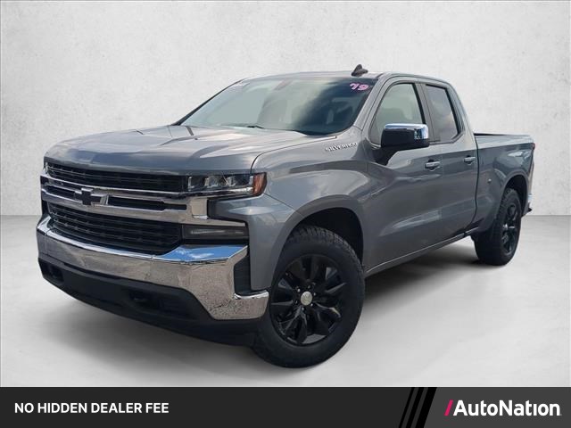 Gray (Satin Steel Metallic) 2019 Chevrolet Silverado 1500 Pickup Truck Four-Wheel Drive 8-Speed Automatic