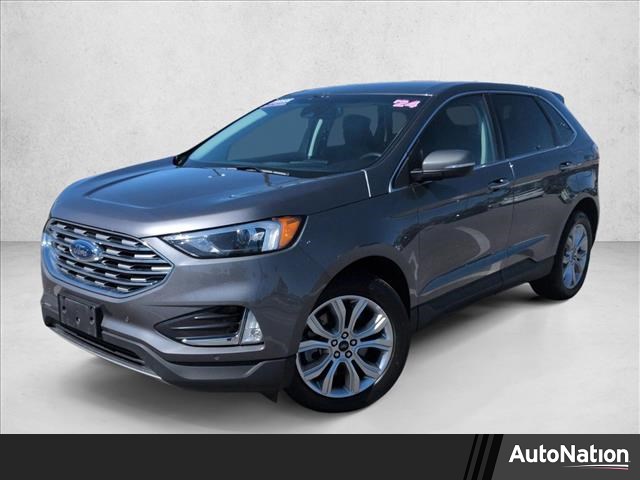 Carbonized Gray Metallic 2024 Ford Edge Titanium AWD SUV / Crossover All-Wheel Drive 8-Speed Automatic