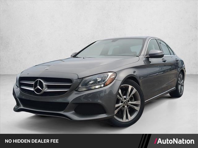 Gray (Selenite Grey Metallic) 2018 Mercedes-Benz C-Class Sedan Rear-Wheel Drive Automatic