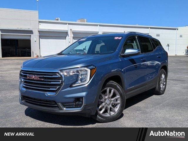 Downpour Metallic 2024 GMC Terrain SLT AWD SUV / Crossover All-Wheel Drive 9-Speed Automatic