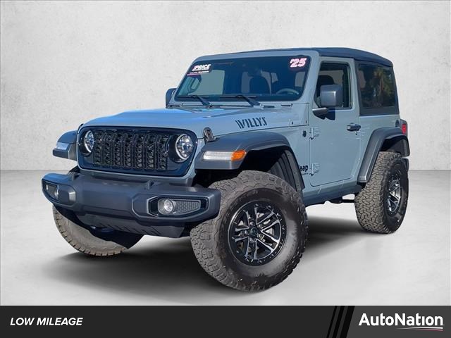 Anvil Clearcoat 2025 Jeep Wrangler Willys 2-Door 4WD SUV / Crossover Four-Wheel Drive 8-Speed Automatic