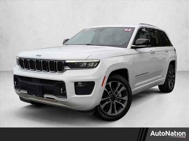 Bright White Clearcoat 2022 Jeep Grand Cherokee Overland 4WD SUV / Crossover Four-Wheel Drive 8-Speed Automatic