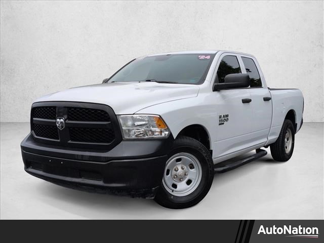 Bright White Clearcoat 2024 RAM 1500 Classic Tradesman Quad Cab RWD Pickup Truck 4X2 8-Speed Automatic