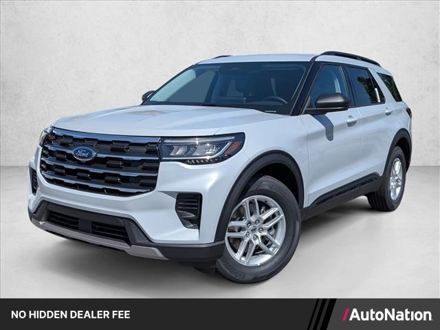 Space White Metallic 2026 Ford Explorer SUV / Crossover Rear-Wheel Drive Automatic