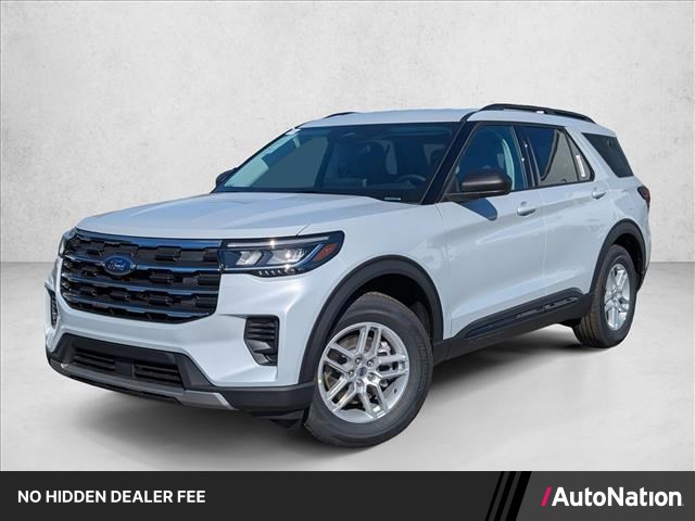 Space White Metallic 2026 Ford Explorer SUV / Crossover Rear-Wheel Drive Automatic