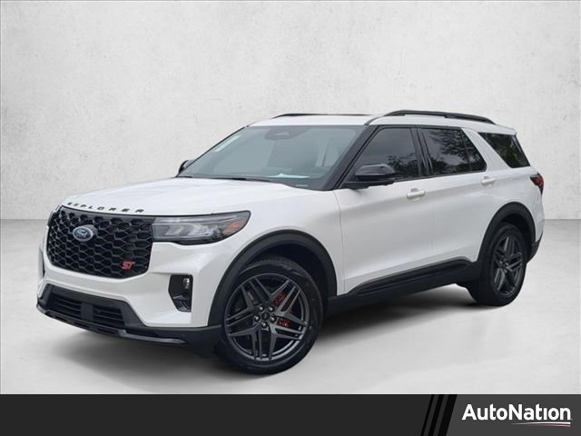Star White Metallic Tri-Coat 2026 Ford Explorer ST AWD SUV / Crossover All-Wheel Drive Automatic