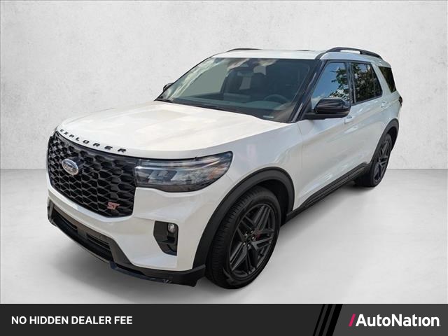 Star White Metallic Tri-Coat 2026 Ford Explorer SUV / Crossover All-Wheel Drive Automatic