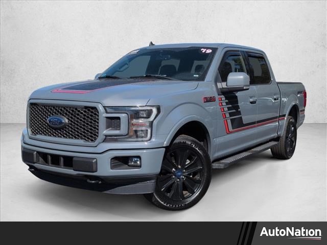 Abyss Gray Metallic 2019 Ford F-150 Lariat SuperCrew 4WD Pickup Truck Four-Wheel Drive Automatic