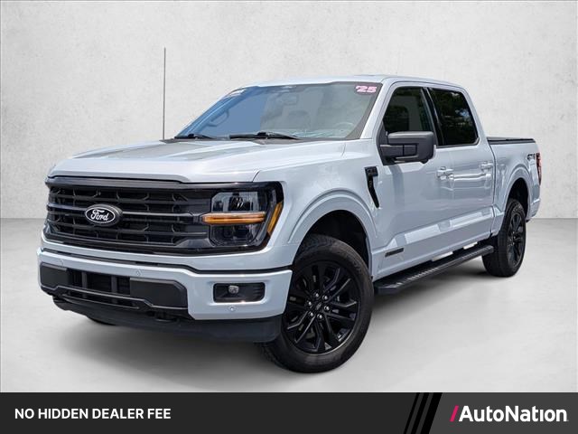 Space White Metallic 2025 Ford F-150 XLT SuperCrew 4WD Pickup Truck Four-Wheel Drive Automatic