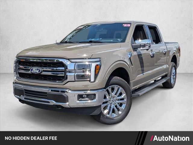 Marsh Gray 2025 Ford F-150 Lariat SuperCrew 4WD Pickup Truck Four-Wheel Drive Automatic