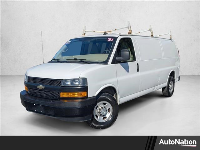 Summit White 2021 Chevrolet Express Cargo 2500 Extended RWD Van Rear-Wheel Drive 8-Speed Automatic